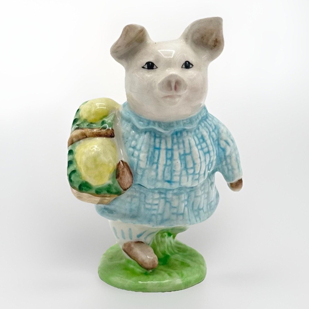 Beatrix Potter Little Pig Robinson Figurine Beswick England BP-3a 1948 - Picture 2 of 8